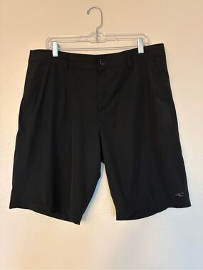 Oneil Hybrid Men's Black Board Shorts 36 Drawstring Casual Outdoors Everyday